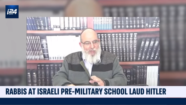 Rabbi at West Bank Pre-Military School Lauds Hitler - Sputnik International