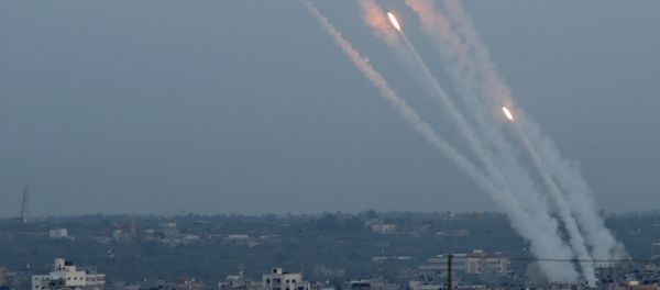 Rockets are fired from Gaza towards Israel, in Gaza May 5, 2019 - Sputnik International