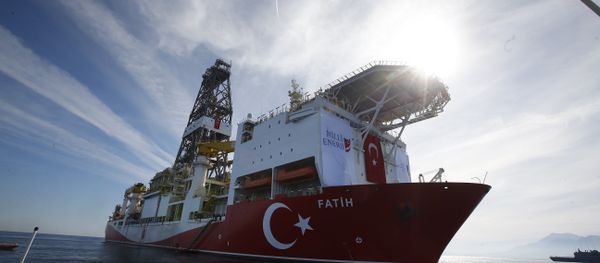 Oct. 30, 2018, Turkey's new drillship 'Conquerer' is seen off the coast of Antalya, southern Turkey Oct. 30, 2018, Turkey's new drillship 'Conquerer' is seen off the coast of Antalya, southern Turkey - Sputnik International