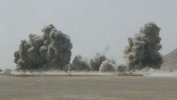 An airstrike in Afghanistan  - Sputnik International