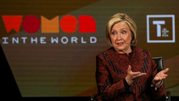 Former Secretary of State Hillary Clinton speaks on stage at the Women In The World Summit in New York Former Secretary of State Hillary Clinton speaks on stage at the Women In The World Summit in New York - Sputnik International