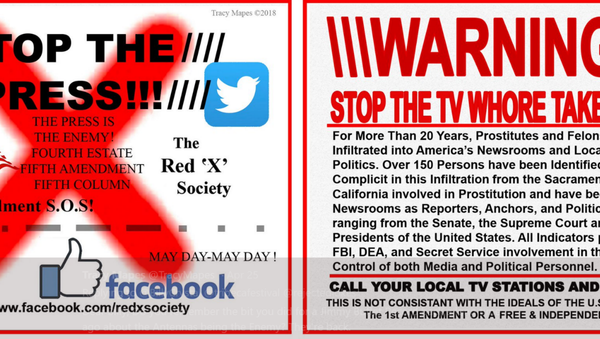 Anti-Press, Swastika-Bearing Flyers Dropped From Drone Over California - Sputnik International