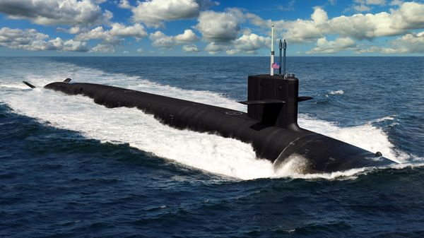 An artist rendering of the future Columbia-class ballistic missile submarines. The 12 submarines of the Columbia class are a shipbuilding priority and will replace the Ohio-class submarines reaching maximum extended service life. The Columbia-class Program Executive Office is on track to begin construction with USS Columbia (SSBN 826) in fiscal year 2021, deliver in fiscal year 2028, and on patrol in 2031. - Sputnik International