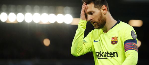 Soccer Football - Champions League Semi Final Second Leg - Liverpool v FC Barcelona - Anfield, Liverpool, Britain - May 7, 2019 Barcelona's Lionel Messi reacts - Sputnik International