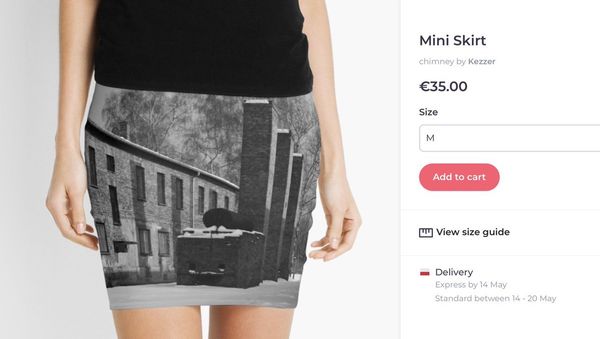 Redbubble is selling Auschwitz mini skirt - Sputnik International