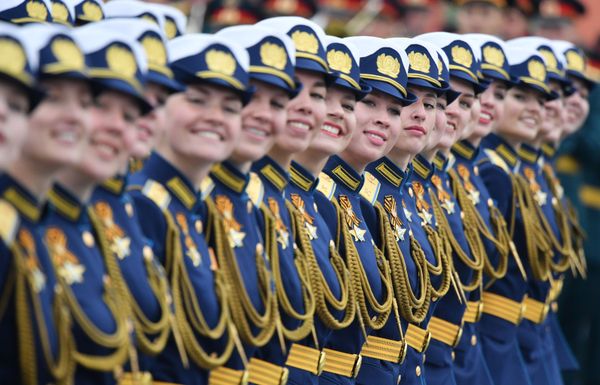 Servicewomen During the Victory Day Parade Servicewomen During the Victory Day Parade - Sputnik International