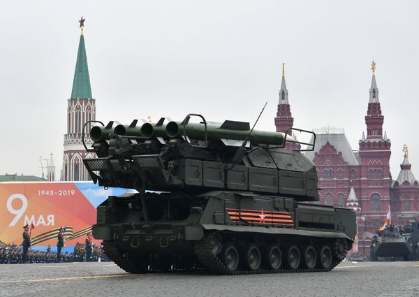 The Buk M-2 Missile System at the Red Square in Moscow The Buk M-2 Missile System at the Red Square in Moscow - Sputnik International