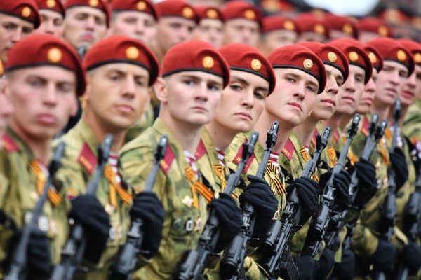 National Guard's Soldiers During the Victory Day Parade at the Red Square in Moscow National Guard's Soldiers During the Victory Day Parade at the Red Square in Moscow - Sputnik International
