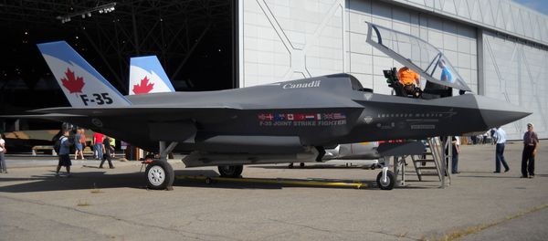 File: A wooden mock-up of the F-35 in Canadian Forces markings File: A wooden mock-up of the F-35 in Canadian Forces markings - Sputnik International
