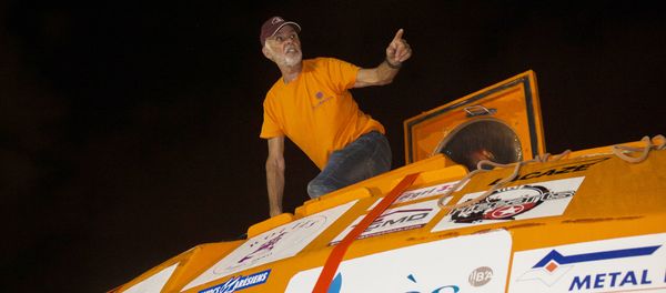 Frenchman Jean-Jacques Savin, who floated across the Atlantic in a custom-made barrel for nearly 100 days, stands on his barrel aboard the ship Friendship after being brought back to land in Fort-de-France, on the French Caribbean island of Martinique, on May 9, 2019. Frenchman Jean-Jacques Savin, who floated across the Atlantic in a custom-made barrel for nearly 100 days, stands on his barrel aboard the ship Friendship after being brought back to land in Fort-de-France, on the French Caribbean island of Martinique, on May 9, 2019. - Sputnik International