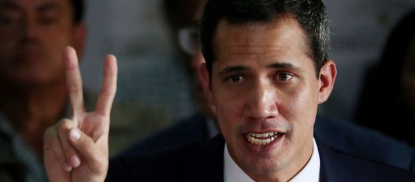 Venezuelan opposition leader Juan Guaido, who many nations have recognised as the country's rightful interim ruler, gestures during a news conference in Caracas, Venezuela May 9, 2019. REUTERS/Ivan Alvarado - Sputnik International