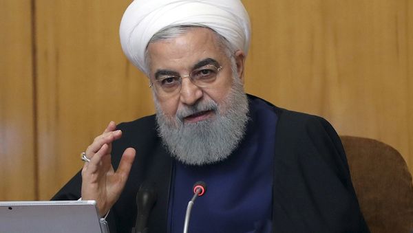 In this photo released by the official website of the office of the Iranian Presidency, President Hassan Rouhani speaks in a cabinet meeting in Tehran, Iran, Wednesday, May 8, 2019 In this photo released by the official website of the office of the Iranian Presidency, President Hassan Rouhani speaks in a cabinet meeting in Tehran, Iran, Wednesday, May 8, 2019 - Sputnik International