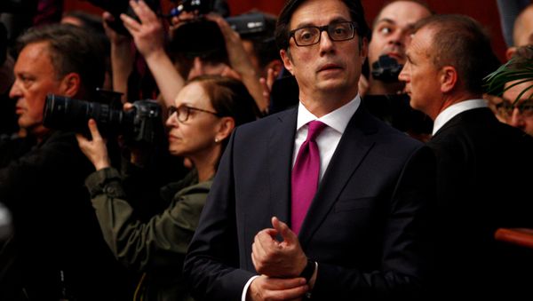 Newly elected President of North Macedonia Stevo Pendarovski attends his inauguration ceremony in Skopje, North Macedonia, May 12, 2019. - Sputnik International