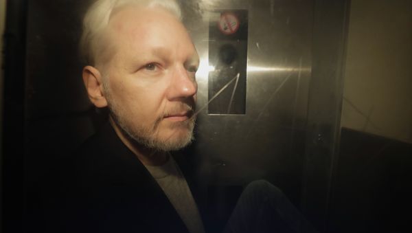 WikiLeaks founder Julian Assange being taken from court, where he appeared on charges of jumping British bail seven years ago, in London, Wednesday May 1, 2019 - Sputnik International
