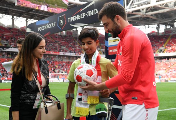Desire for Life: Iraqi boy Qassem Qadim Attends Football Match in Moscow Desire for Life: Iraqi boy Qassem Qadim Attends Football Match in Moscow - Sputnik International