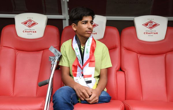 Desire for Life: Iraqi boy Qassem Qadim Attends Football Match in Moscow Desire for Life: Iraqi boy Qassem Qadim Attends Football Match in Moscow - Sputnik International