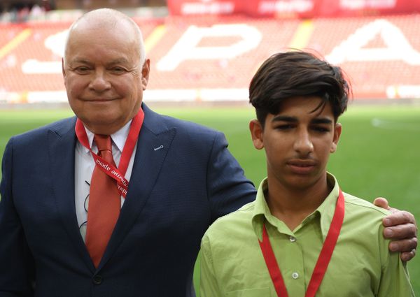 Desire for Life: Iraqi boy Qassem Qadim Attends Football Match in Moscow Desire for Life: Iraqi boy Qassem Qadim Attends Football Match in Moscow - Sputnik International