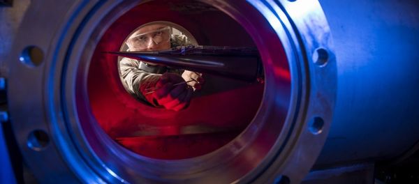 U.S. AIR FORCE ACADEMY, Colo. -- Cadet 2nd Class Eric Hembling uses a Ludwieg Tube to measure the pressures, temperatures, and flow field of various basic geometric and hypersonic research vehicles at Mach 6 in The United States Air Force Academy's Department of Aeronautics, Thursday, Jan. 31, 2019 U.S. AIR FORCE ACADEMY, Colo. -- Cadet 2nd Class Eric Hembling uses a Ludwieg Tube to measure the pressures, temperatures, and flow field of various basic geometric and hypersonic research vehicles at Mach 6 in The United States Air Force Academy's Department of Aeronautics, Thursday, Jan. 31, 2019 - Sputnik International