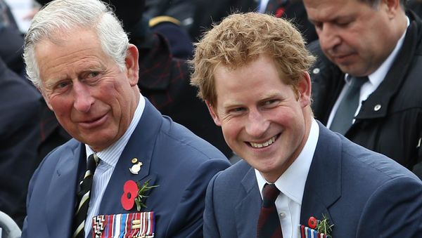 Britain's Prince Charles (L), Prince of Wales and Prince Harry attend a memorial service on the occasion of the 100th anniversary of the land campaign of the Battle of Gallipoli in Canakkale on April 25, 2015. - Sputnik International