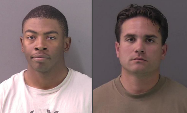Spc. Myles Broadnax (left) and Spc. David Kulhanek (right) of Texas' Fort Hood military base are pictured above following their arrest, which stemmed from a prostitution sting operation carried out by officials with the Bell County Sheriff's Department. Spc. Myles Broadnax (left) and Spc. David Kulhanek (right) of Texas' Fort Hood military base are pictured above following their arrest, which stemmed from a prostitution sting operation carried out by officials with the Bell County Sheriff's Department. - Sputnik International