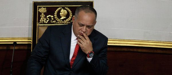 National Assembly President Diosdado Cabello gestures before addressing the National Assembly in Caracas, Venezuela - Sputnik International