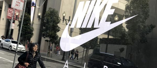 The Nike logo is displayed on a window at a Nike store on March 21, 2019 in San Francisco, California. - Sputnik International
