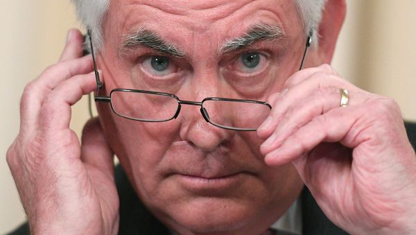 Rex Tillerson during the joint news conference with Russian Foreign Minister Sergei Lavrov following their talks in Moscow - Sputnik International