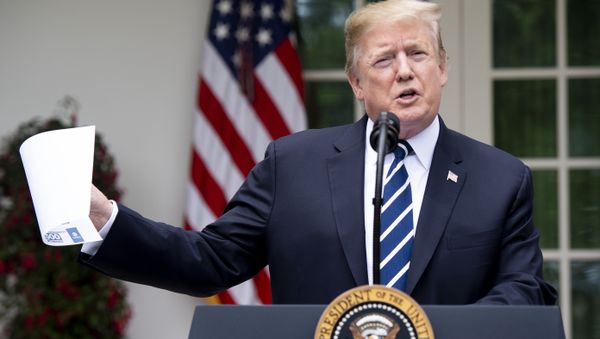 US President Donald Trump speaks in the Rose Garden of the White House on May 22, 2019, in Washington, DC. Trump Wednesday denied opposition charges of a cover-up related to the Russia election meddling probe, urging Democrats to end what he called phony investigations. I don't do cover-ups, Trump told a hastily arranged press event at the White House. - Sputnik International