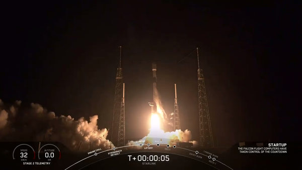 Falcon 9 with 60 Starlink Satellites lifts off from Florida's Cape Canaveral Air Force Station Falcon 9 with 60 Starlink Satellites lifts off from Florida's Cape Canaveral Air Force Station - Sputnik International