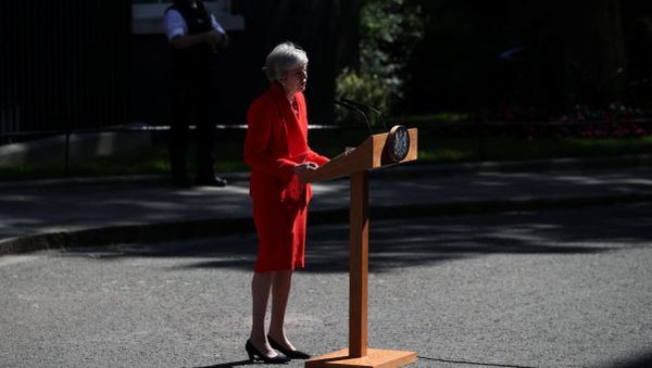 British Prime Minister Theresa May makes a statement, at Downing Street in London, Britain, May 24, 2019 British Prime Minister Theresa May makes a statement, at Downing Street in London, Britain, May 24, 2019 - Sputnik International