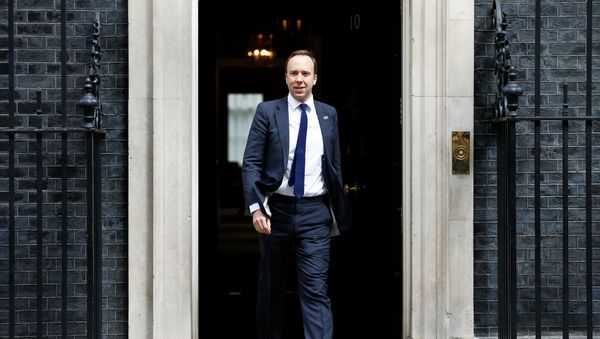 Britain's Secretary of State for Health Matt Hancock is seen outside Downing Street in London Britain's Secretary of State for Health Matt Hancock is seen outside Downing Street in London - Sputnik International