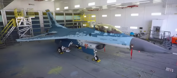 F-16 GHOST - Aggressor Squadron Mimicking Russian Su-57 Paint - Sputnik International