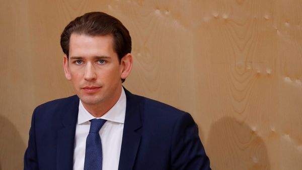 Austrian Chancellor Sebastian Kurz attends a session of the Parliament in Vienna, Austria May 27, 2019 - Sputnik International