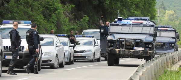 Kosovo police secure the area near the town of Zubin Potok, Kosovo, May 28, 2019 - Sputnik International