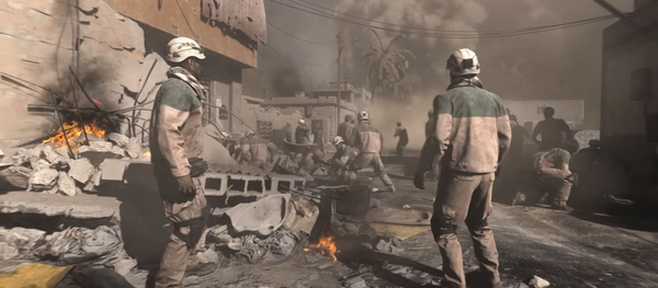 White Helmets appear in the trailer for Call of Duty: Modern Warfare White Helmets appear in the trailer for Call of Duty: Modern Warfare - Sputnik International