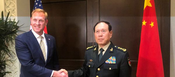 Acting US Defence Secretary Patrick Shanahan and Chinese Defence Minister Wei Fenghe - Sputnik International