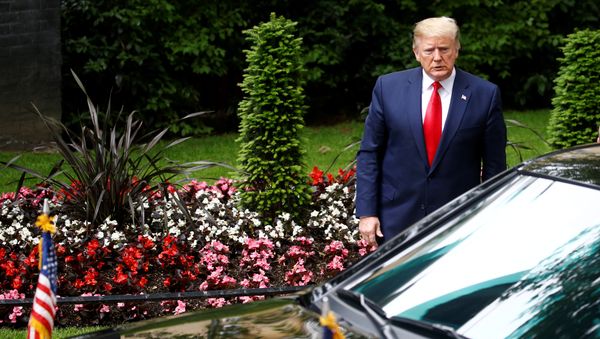 U.S. President Donald Trump arrives to Downing Street, as part of Trump's state visit in London, Britain, June 4, 2019 U.S. President Donald Trump arrives to Downing Street, as part of Trump's state visit in London, Britain, June 4, 2019 - Sputnik International