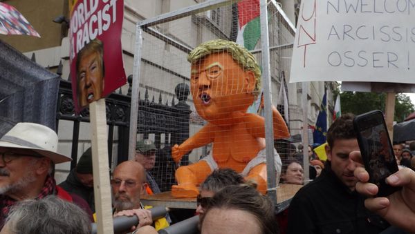 Anti-Trump protest in London Anti-Trump protest in London - Sputnik International