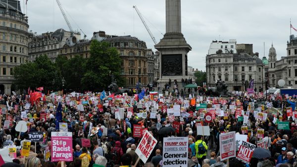 Anti-Trump Protesters Gather in London Anti-Trump Protesters Gather in London - Sputnik International