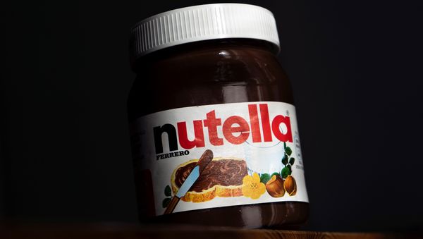 In this file photo taken on February 05, 2019 A pot of the chocolate spread Nutella is pictured in Manta, near Cuneo, Northwestern Italy on Febraury 5, 2019 - Sputnik International