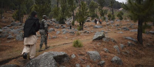 Pakistani reporters and troops visit the site of an Indian airstrike in Jaba, near Balakot, Pakistan, Tuesday, Feb. 26, 2019 Pakistani reporters and troops visit the site of an Indian airstrike in Jaba, near Balakot, Pakistan, Tuesday, Feb. 26, 2019 - Sputnik International