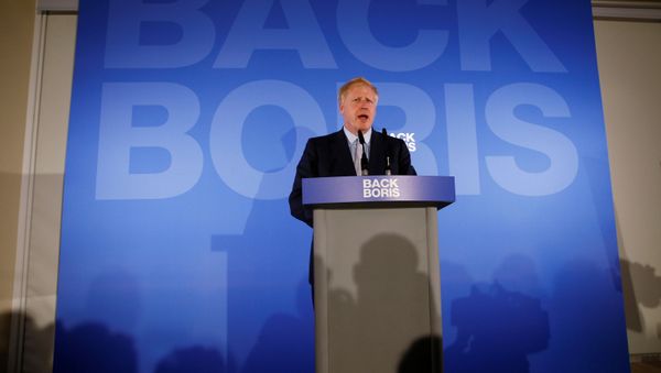 Conservative Party leadership candidate Boris Johnson speaks during the launch of his campaign in London, Britain June 12, 2019. Conservative Party leadership candidate Boris Johnson speaks during the launch of his campaign in London, Britain June 12, 2019. - Sputnik International
