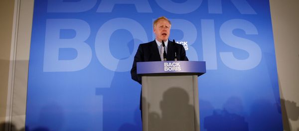 Conservative Party leadership candidate Boris Johnson speaks during the launch of his campaign in London, Britain June 12, 2019. Conservative Party leadership candidate Boris Johnson speaks during the launch of his campaign in London, Britain June 12, 2019. - Sputnik International