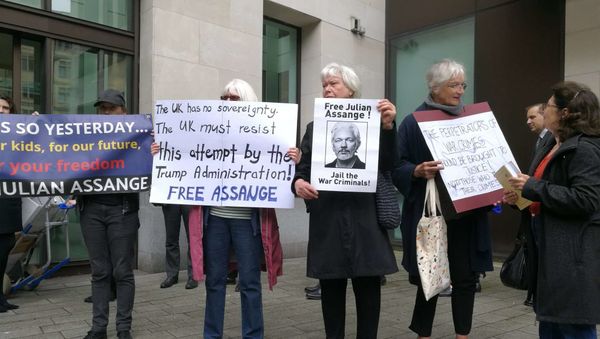 Julian Assange supporters. London. 14.06.2019 - Sputnik International