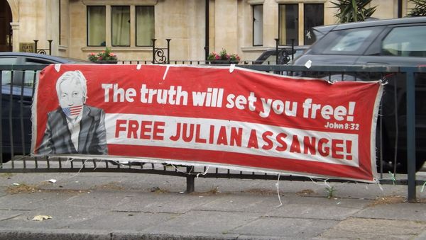 Julian Assange supporters. London. 14.06.2019 Julian Assange supporters. London. 14.06.2019 - Sputnik International