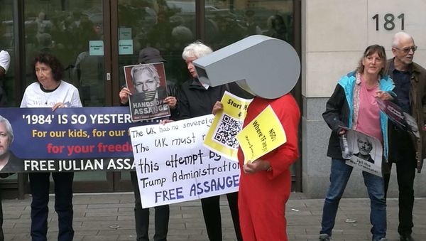  Julian Assange supporters. London. 14.06.2019 - Sputnik International