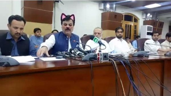 Screenshot from live stream of Pakistani province of Khyber Pakhtunkhwa government presser Screenshot from live stream of Pakistani province of Khyber Pakhtunkhwa government presser - Sputnik International