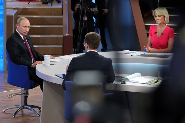 Russian President Vladimir Putin Holds Annual 'Direct Line' Q&A Session Russian President Vladimir Putin Holds Annual 'Direct Line' Q&A Session - Sputnik International