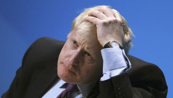 Britain's Conservative party leadership candidate Boris Johnson gestures during the first party hustings at the ICC in Birmingham, England, Saturday June 22, 2019 - Sputnik International