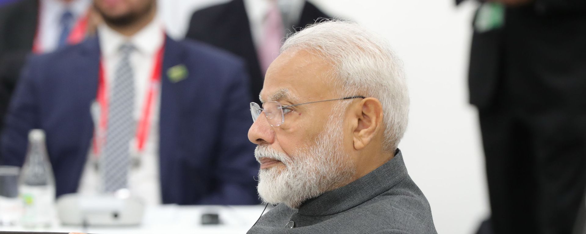 India's Prime Minister Narendra Modi attends a meeting of the BRICS heads of state on the sidelines of the Group of 20 (G20) leaders summit in Osaka, Japan India's Prime Minister Narendra Modi attends a meeting of the BRICS heads of state on the sidelines of the Group of 20 (G20) leaders summit in Osaka, Japan - Sputnik International, 1920, 01.11.2022